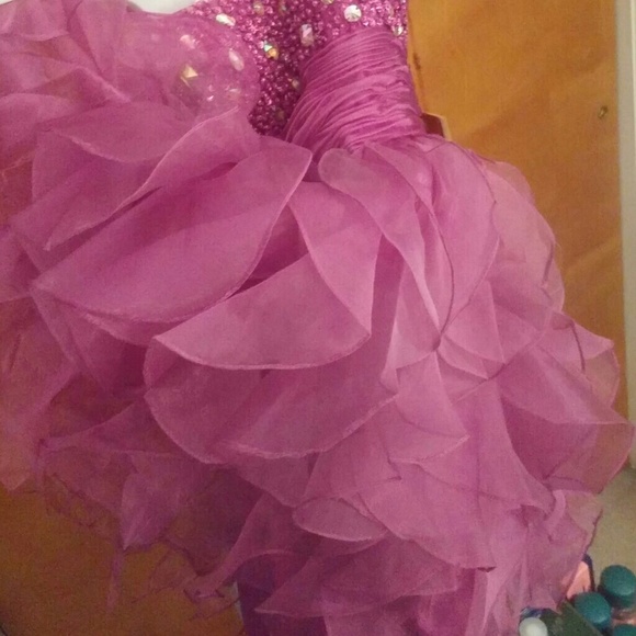 CORSET BACK JEWELED & LAYERED DRESS - Picture 4 of 6